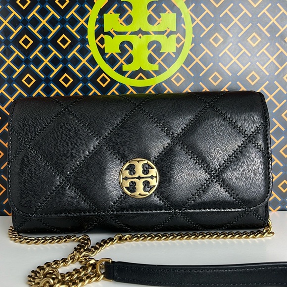 NWT Tory Burch Black Willa wallet on Chain - Picture 5 of 13
